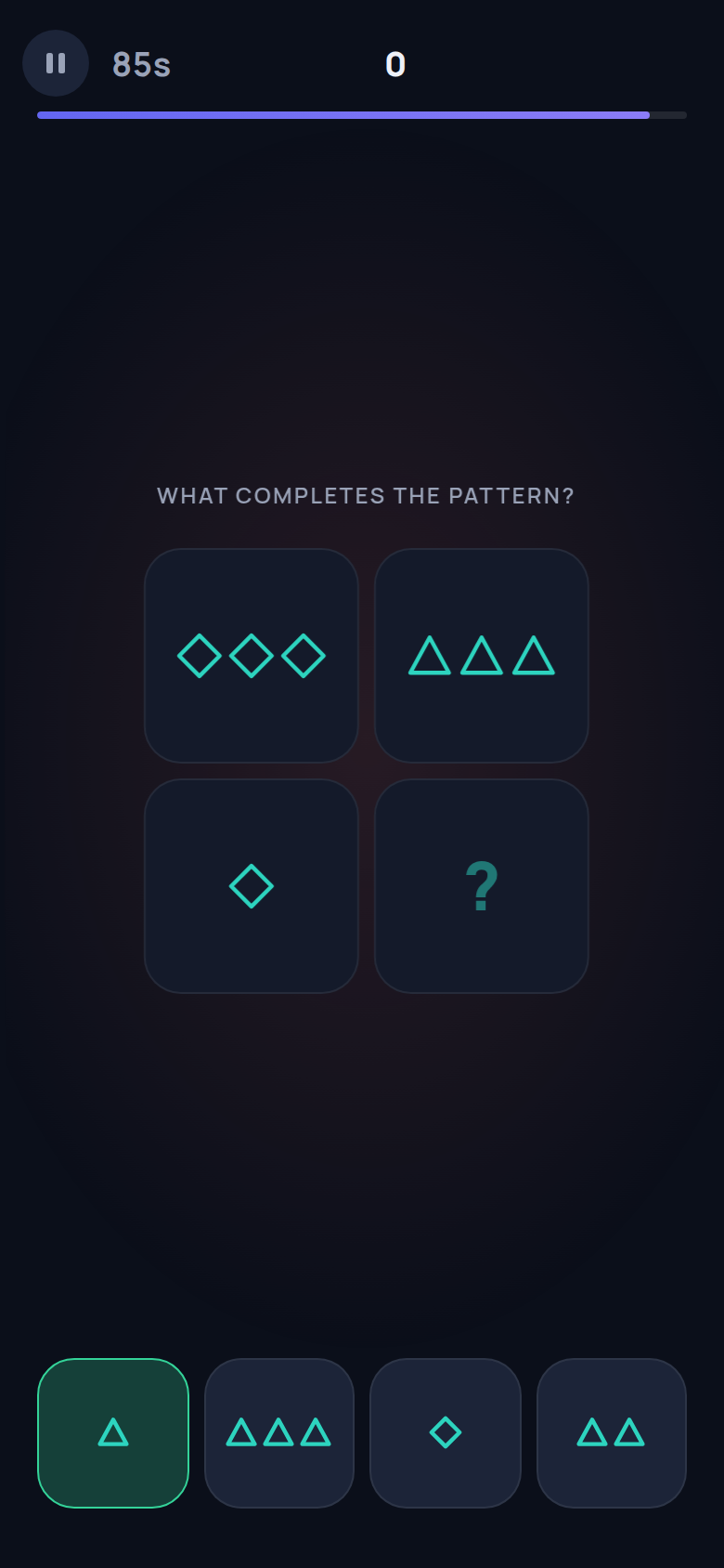 A later moment of a Missing Piece round